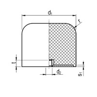 Gummipuffer Typ KRA-E Ø200x160 M20x20 NK 55° Shore Stahl verzinkt